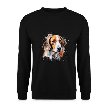 Foxhound d’Amérique - Sweat-shirt Unisexe - noir - Devant - Alina (178cm) & Michal (187cm)