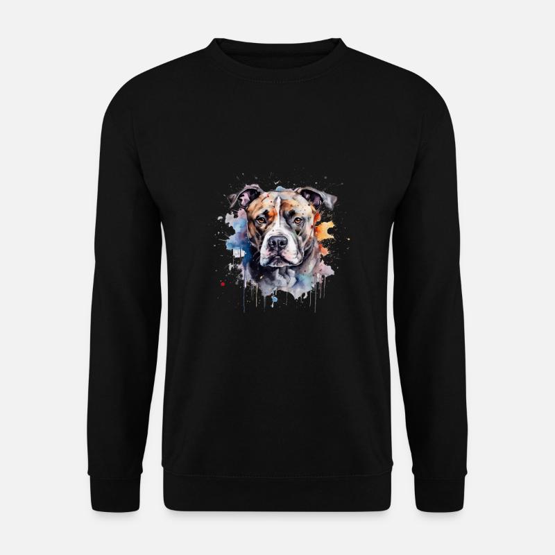American Staffordshire Terrier - Unisex Pullover - Schwarz