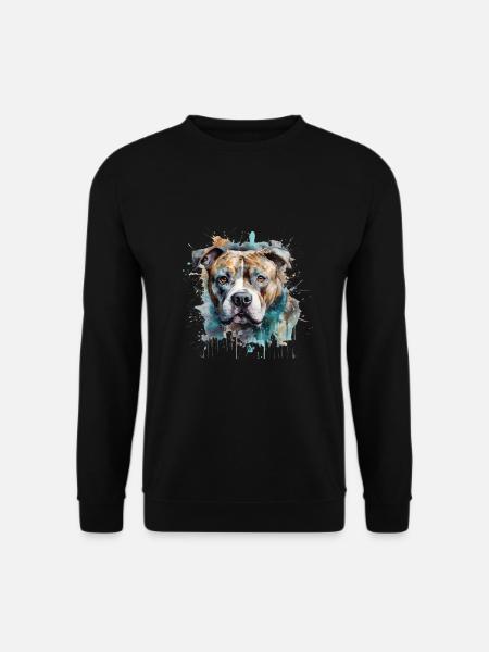American Staffordshire Terrier - Unisex Pullover - Schwarz