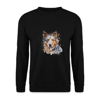 Bouvier australien - Sweat-shirt Unisexe - noir - Devant - Alina (178cm) & Michal (187cm)