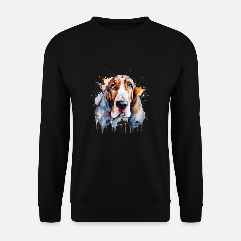 Basset Hound - Unisex Sweatshirt - black