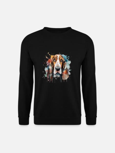 Basset Hound - Unisex Sweatshirt - black