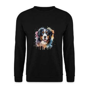 Bouvier bernois - Sweat-shirt Unisexe - noir - Devant - Alina (178cm) & Michal (187cm)