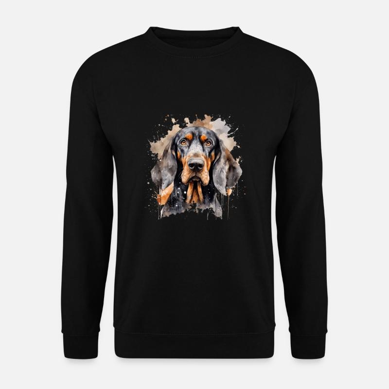 Black and Tan Coonhound - Unisex Sweatshirt - black