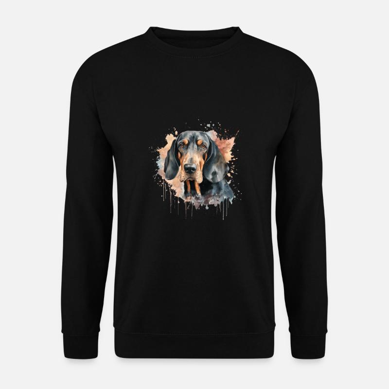 Black and Tan Coonhound - Unisex Sweatshirt - black