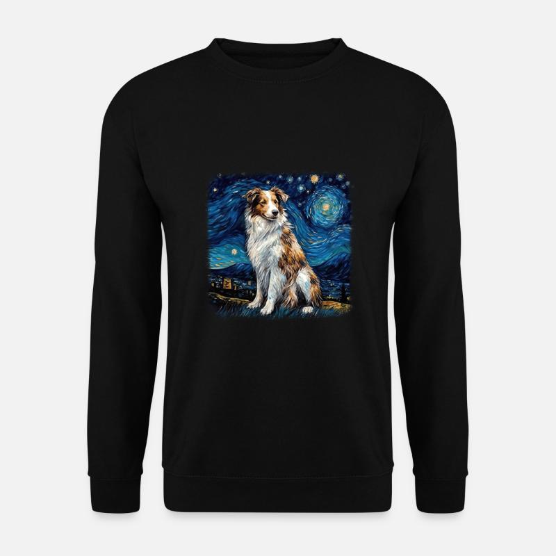 Berger australien Van Gogh nuit étoilée - Sweat-shirt Unisexe - noir