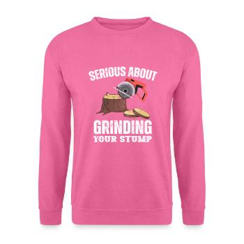 Bûcheron tronçonneuse arboriste - Sweat-shirt Unisexe - rose - Devant