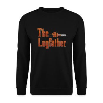 Bûcheron tronçonneuse arboriste - Sweat-shirt Unisexe - noir - Devant - Alina (178cm) & Michal (187cm)