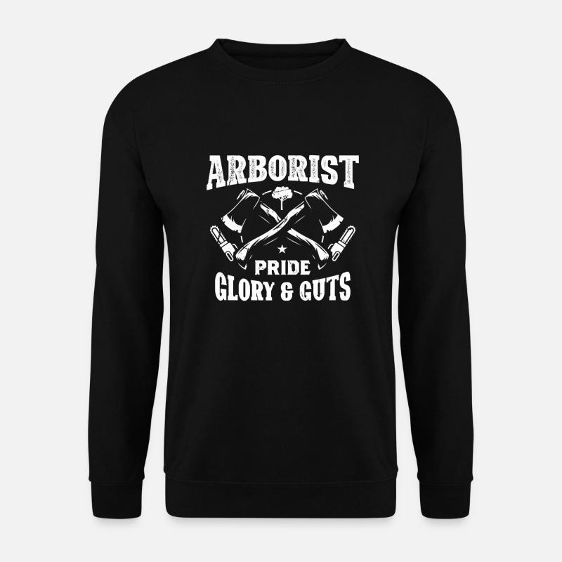 Holzfäller Kettensäge Arborist - Unisex Pullover - Schwarz