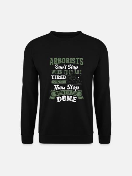 Bûcheron tronçonneuse arboriste - Sweat-shirt Unisexe - noir