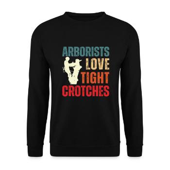 Bûcheron tronçonneuse arboriste - Sweat-shirt Unisexe - noir - Devant - Alina (178cm) & Michal (187cm)