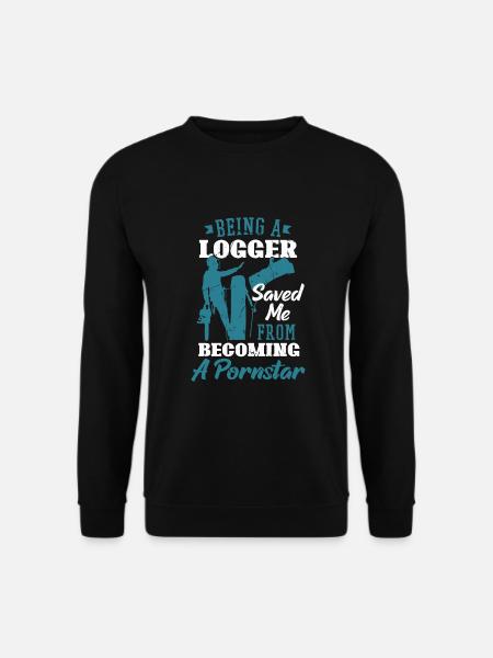 Bûcheron tronçonneuse arboriste - Sweat-shirt Unisexe - noir