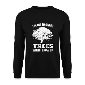 Bûcheron tronçonneuse arboriste - Sweat-shirt Unisexe - noir - Devant - Alina (178cm) & Michal (187cm)