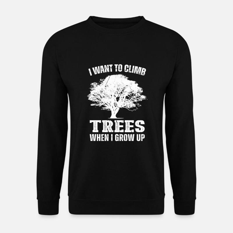 Bûcheron tronçonneuse arboriste - Sweat-shirt Unisexe - noir