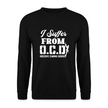 Bûcheron tronçonneuse arboriste - Sweat-shirt Unisexe - noir - Devant - Alina (178cm) & Michal (187cm)