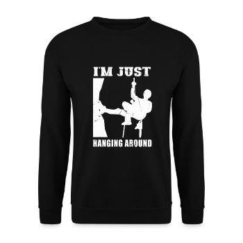 Bûcheron tronçonneuse arboriste - Sweat-shirt Unisexe - noir - Devant - Alina (178cm) & Michal (187cm)