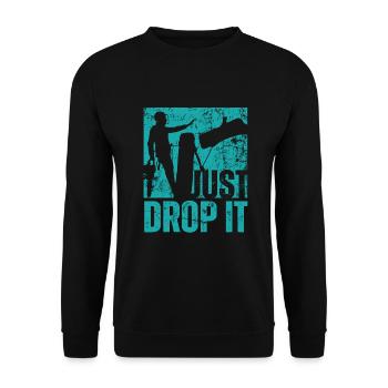 Bûcheron tronçonneuse arboriste - Sweat-shirt Unisexe - noir - Devant - Alina (178cm) & Michal (187cm)