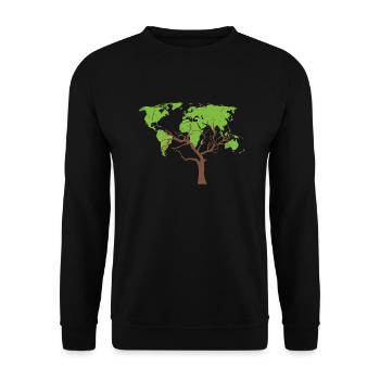Bûcheron tronçonneuse arboriste - Sweat-shirt Unisexe - noir - Devant - Alina (178cm) & Michal (187cm)