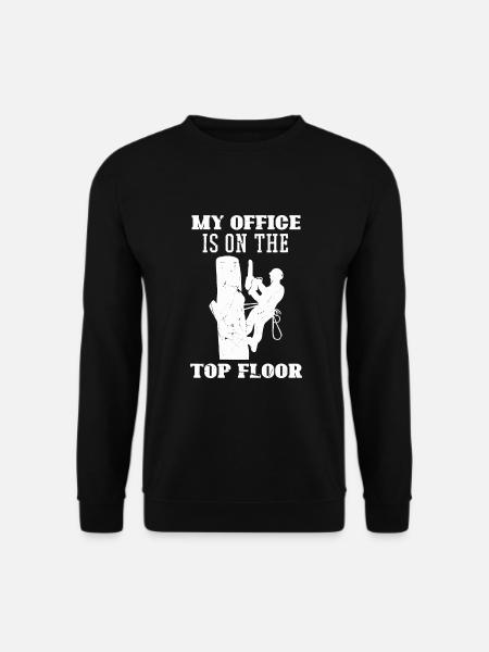 Bûcheron tronçonneuse arboriste - Sweat-shirt Unisexe - noir
