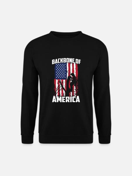 Bûcheron tronçonneuse arboriste - Sweat-shirt Unisexe - noir