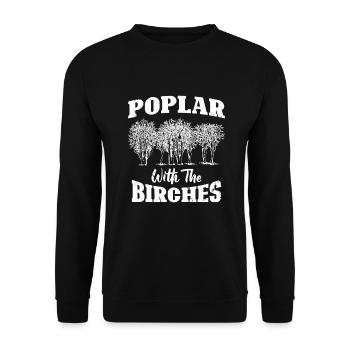 Bûcheron tronçonneuse arboriste - Sweat-shirt Unisexe - noir - Devant - Alina (178cm) & Michal (187cm)