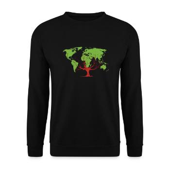 Bûcheron tronçonneuse arboriste - Sweat-shirt Unisexe - noir - Devant - Alina (178cm) & Michal (187cm)