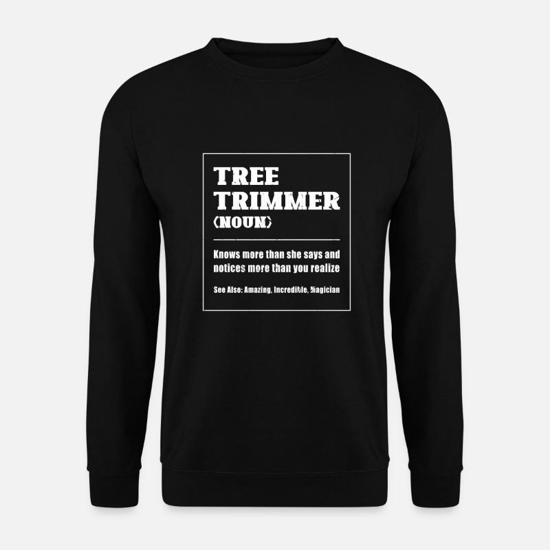 Bûcheron tronçonneuse arboriste - Sweat-shirt Unisexe - noir