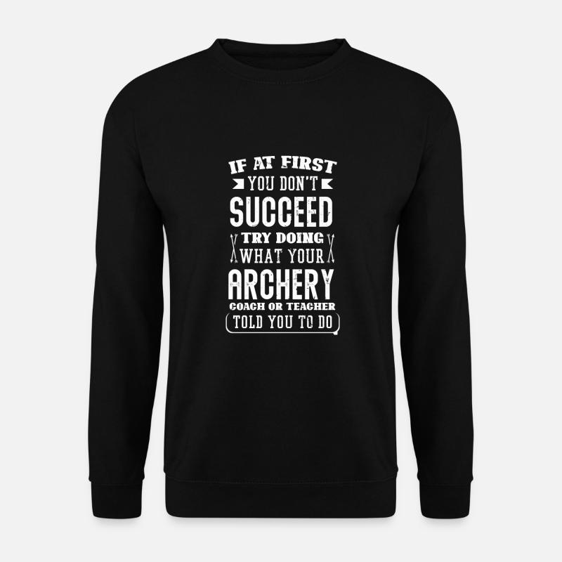 Archery Bogenschießen Bogen - Unisex Pullover - Schwarz