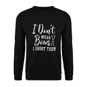 Archery Archery Bow - Unisex Sweatshirt - black - Front - Alina (178cm) & Michal (187cm)