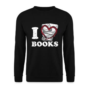Lire les livres - Sweat-shirt Unisexe - noir - Devant - Alina (178cm) & Michal (187cm)
