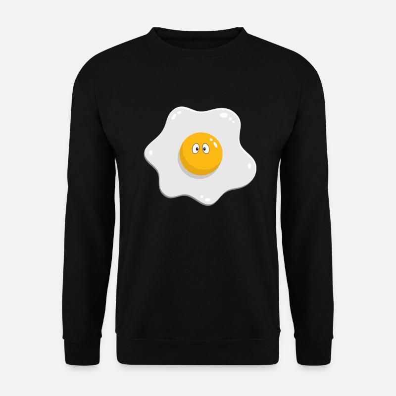 Fried egg with eyes - Unisex Sweatshirt - black
