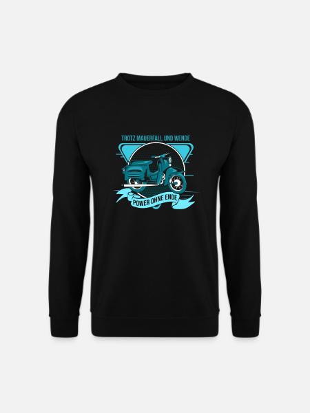 Ostalgie Schwalbe Simson Suhl - trotz mauerfall - Unisex Pullover - Schwarz