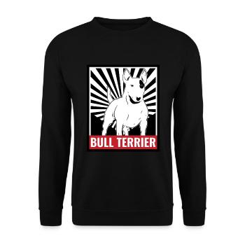 Bull terrier - Unisex Sweatshirt - black - Front - Alina (178cm) & Michal (187cm)