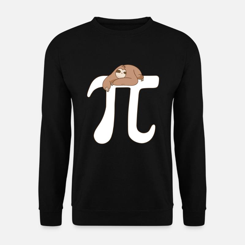Math Sloth Pi - Unisex Sweatshirt - black