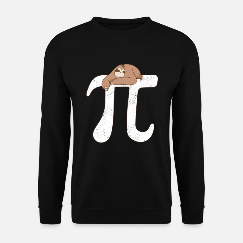 Math Sloth Pi - Unisex Sweatshirt - black