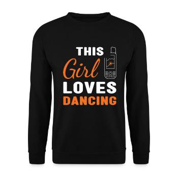 Geocacher Cette fille adore le géocaching - Sweat-shirt Unisexe - noir - Devant - Alina (178cm) & Michal (187cm)