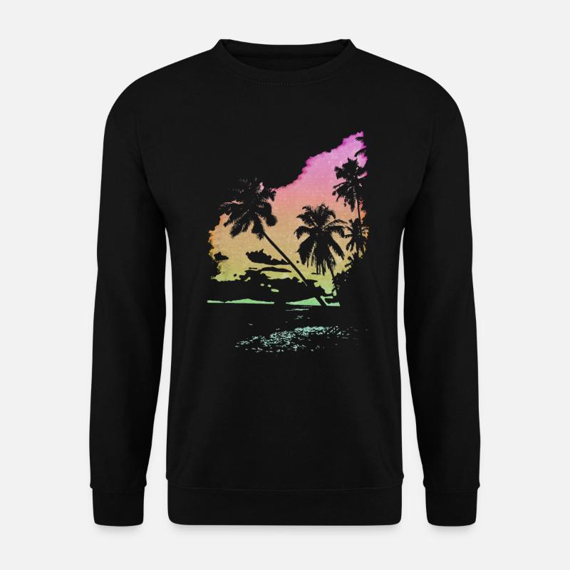 Summer sun beach - Unisex Sweatshirt - black
