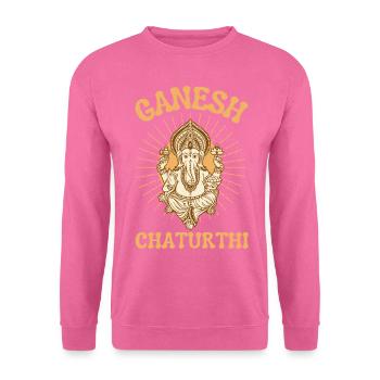 Ganesh Chaturthi Hidouisme - Sweat-shirt Unisexe - rose - Devant