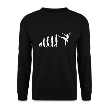 Ballett Ballerina Evolution Tanzen dance - Unisex Pullover - Schwarz - Vorne - Alina (178cm) & Michal (187cm)