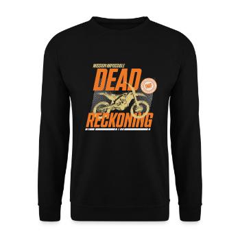Mission Impossible Dead Reckoning Motorcycle - Unisex Sweatshirt - black - Front - Alina (178cm) & Michal (187cm)