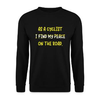 Bicycle Bicycle Bicycle Bike Biker MTB 15 - Unisex Sweatshirt - black - Front - Alina (178cm) & Michal (187cm)