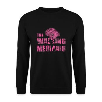 Meerjungfrau - Unisex Pullover - Schwarz - Vorne - Alina (178cm) & Michal (187cm)