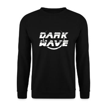 DARK WAVE - Unisex Pullover - Schwarz - Vorne - Alina (178cm) & Michal (187cm)