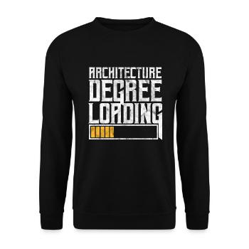 architect - Unisex Sweatshirt - black - Front - Alina (178cm) & Michal (187cm)