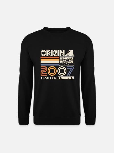 2007 Vintage Jahrgang Retro Geburtstag Geschenk - Unisex sweater - sort