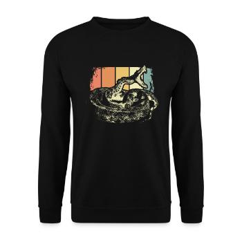Serpent - Sweat-shirt Unisexe - noir - Devant - Alina (178cm) & Michal (187cm)