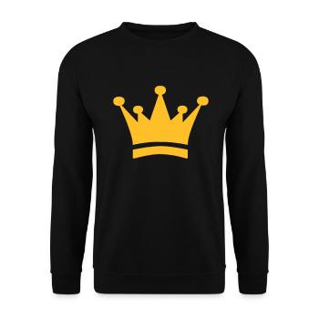 Couronne - Sweat-shirt Unisexe - noir - Devant - Alina (178cm) & Michal (187cm)