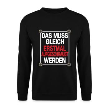 pc nerd error bastler heimwerker schrauber - Unisex Pullover - Schwarz - Vorne - Alina (178cm) & Michal (187cm)