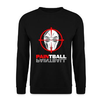 paintball paintballer gotcha - Unisex Sweatshirt - black - Front - Alina (178cm) & Michal (187cm)
