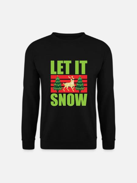 Christmas Let It Snow - Unisex Sweatshirt - black